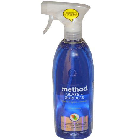 Method Glass Surface Natural Glass Cleaner Mint 28 Fl Oz 828 Ml