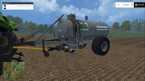 Farming Simulator 2015 BSA Slurry Manure Spreader Mod YouTube