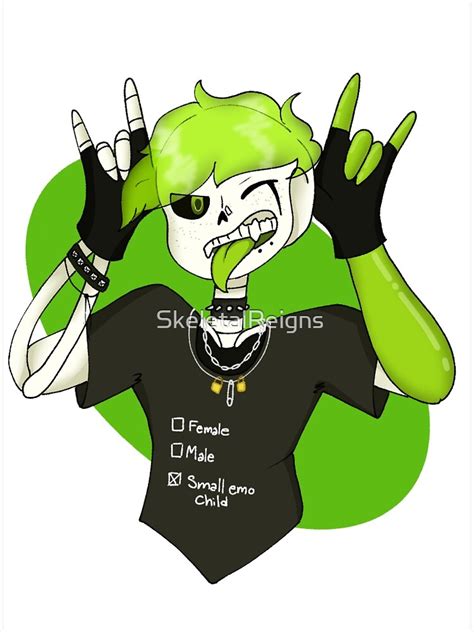 Skeleton Oc Ace Poster For Sale By Skeletalreigns Redbubble