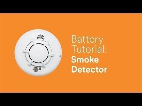 Your smoke alarm or smoke detector is a vital part of keeping your home safe from fire and smoke. Battery Tutorial: Smoke Detector - YouTube