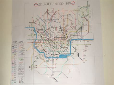 Transit Maps Fantasy Map St Jacques Metro Map By “green Kitten”