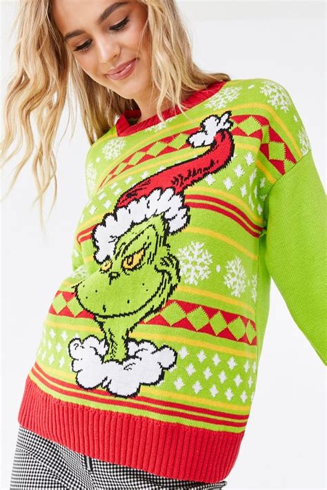 The Grinch Graphic Sweater The Best Ugly Christmas Party Outfits From