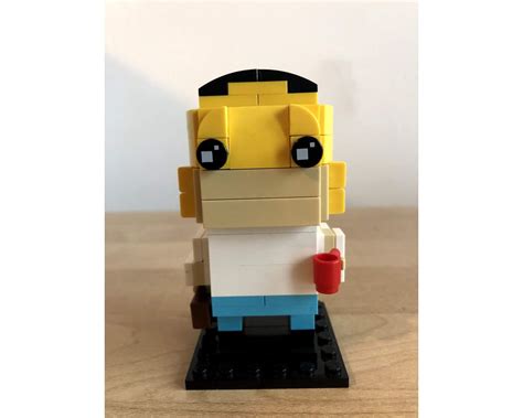 Lego Moc 38061 Homer Simpson Brickheadz 2020 Rebrickable Build