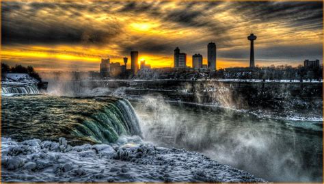 Sunsetniagara Falls Usa Niagara Falls Hdr Photos Trip