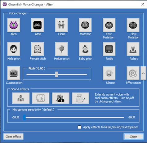 These controls can be used to manage and control background music for the program. Top 11 Free Voice Changer Software/Apps For PC, Android, iPhone & Discord