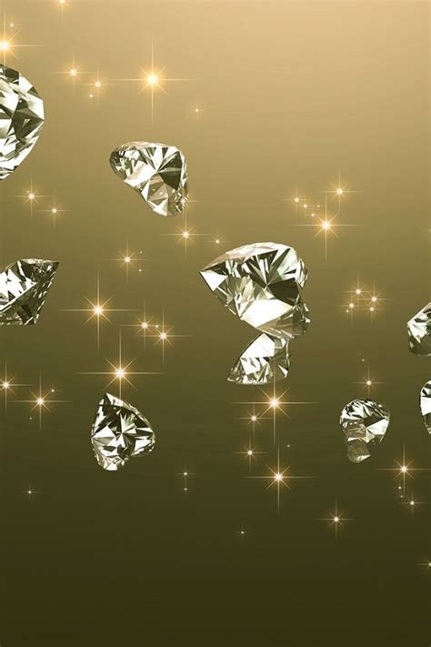 Diamond Wallpaper 3d Diamond Background 640x960 Download Hd