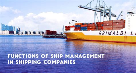 Functions Of Ship Management In Shipping Companies Transglobe