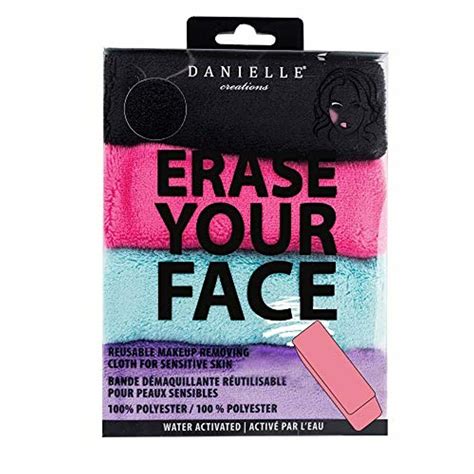 Danielle Erase Your Face 4 Pack Reusable Makeup Removing Cloth