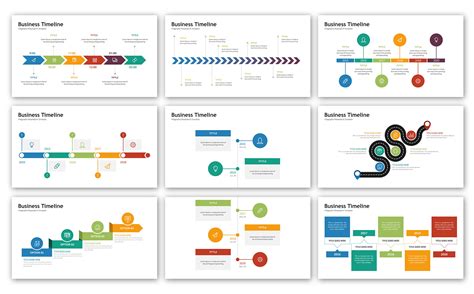 Timeline Infographic Presentation Powerpoint Template Free Download