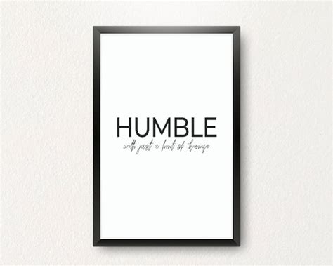 Humble With Just A Hint Of Kanye Wall Art Home Decor Etsy