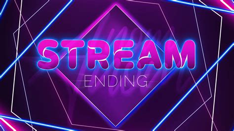 Animated Neon Purple Pink Twitch Bundle Stream Screens Etsy