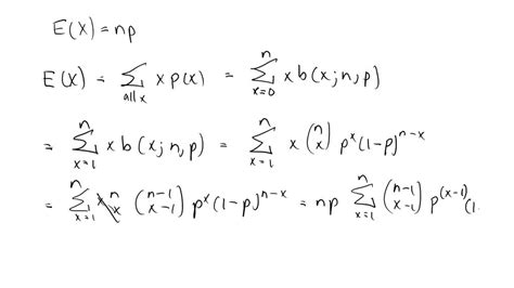 solved show that e x n p when x is a binomial random variable [hint express e x as a sum