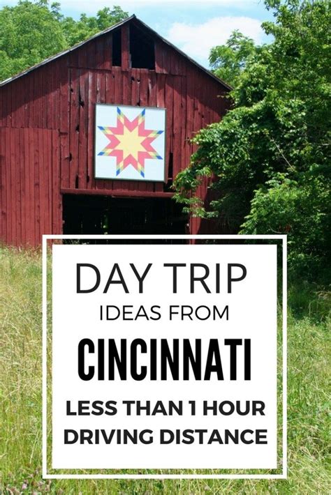 We work with some of the top insurance carriers in the country to find the best insurance rates and coverage. Day Trips from Cincinnati, Ohio: Ideas within a 1 hour ...