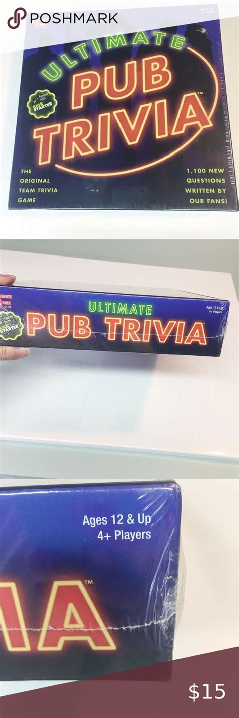 University Games New Ultimate Pub Trivia Game Original Team Bar Party
