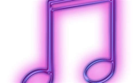 3d Purple Music Purple Music Note Clip Art 113611 Glowing Purple Neon
