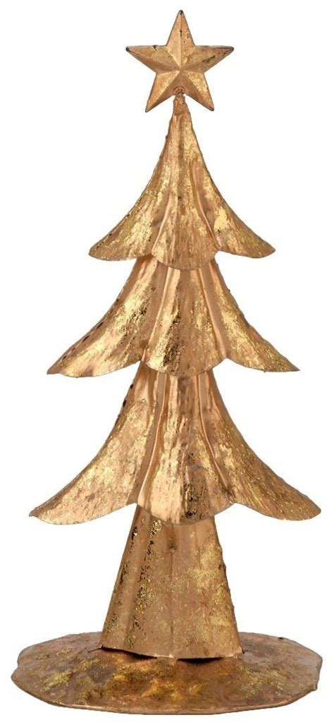 Boston International Gold Foil Decorative Tree 12 Inch Christmas