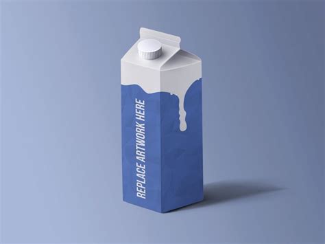milk packaging mockup mockup love
