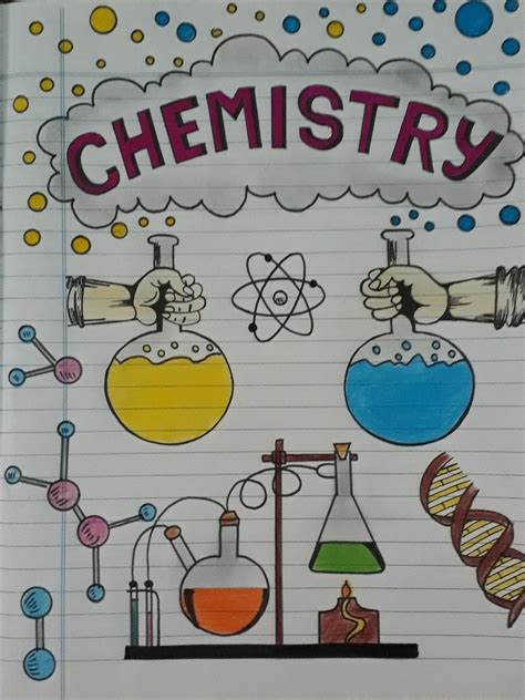 Chemistry Cover Page Decoration Page Borders Design Colorful Borders Design Art Drawings Simple