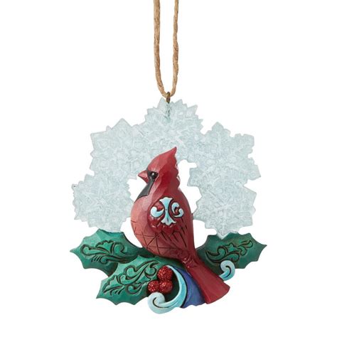 Wonderland Cardinal Jim Shore Heartwood Creek Christmas Ornaments