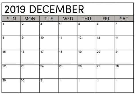 December 2019 Calendar Makes Your Day Free Printable Calendar