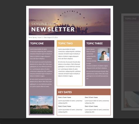 Free Printable Newsletter Templates For Microsoft Word