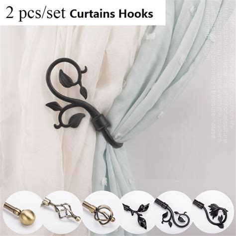 Brand New And High Quality These 2pcsset Metal Curtain Tieback Holder