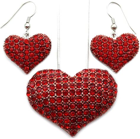 Valentines Day Heart Pendant Necklace Designer Fashion Jewelry Charm