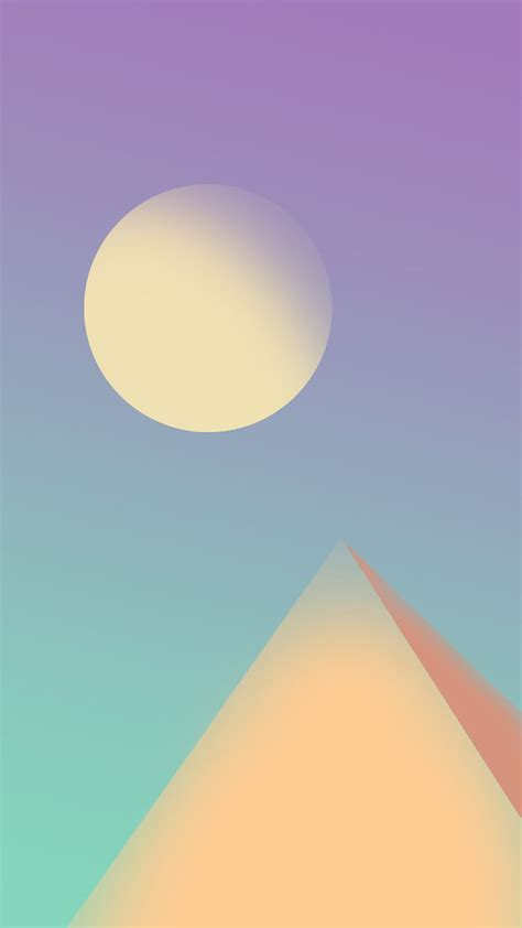Pyramid Colors Cool Moon Pastel Hd Phone Wallpaper Peakpx