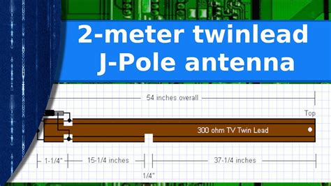 Ham Radio The 2 Meter Twin Lead J Pole Antenna Youtube