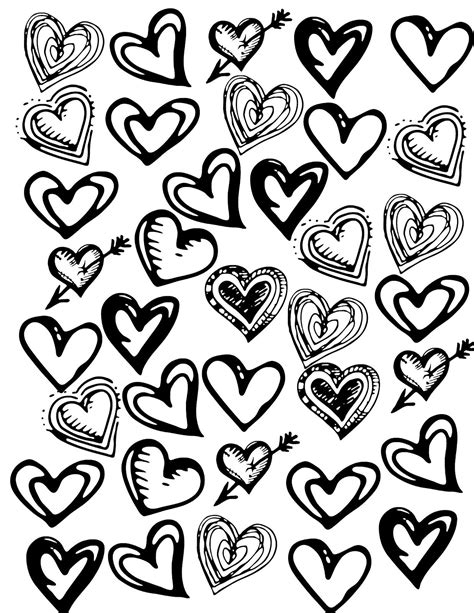 50 Cute Valentine Clipart Black And White You Should Have It