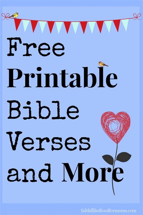 Printable Scripture Bible Verses • Faith Filled Food For Moms