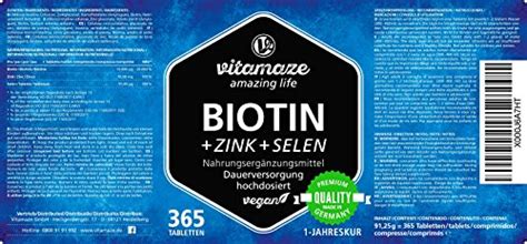 Biotina 10000 mcg de natrol está elaborado exclusivamente a base de biotina, una vitamina del grupo b que presenta un papel fundamental para el correcto mantenimiento de la salud. Vitamaze® Biotina 10000 mcg de dosis alta + Selenio + Zinc ...