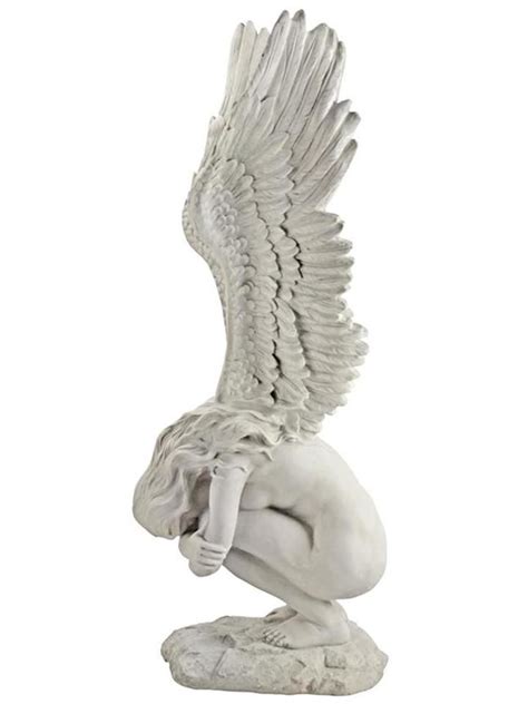 Remembrance And Redemption 305 Tall Outdoor Kneeling Angel Statue