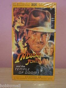 Indiana Jones And The Temple Of Doom Vhs Sealed Ebay