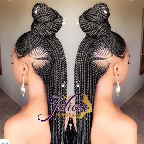 With one side slightly longer than the other, the asymmetrical feature of this long bob with side bangs doubles the attraction factor for this hairstyle. Pin on Cornrow braids