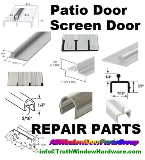 Sliding Window And Patio Door Track Threshold Repair Parts Solutions