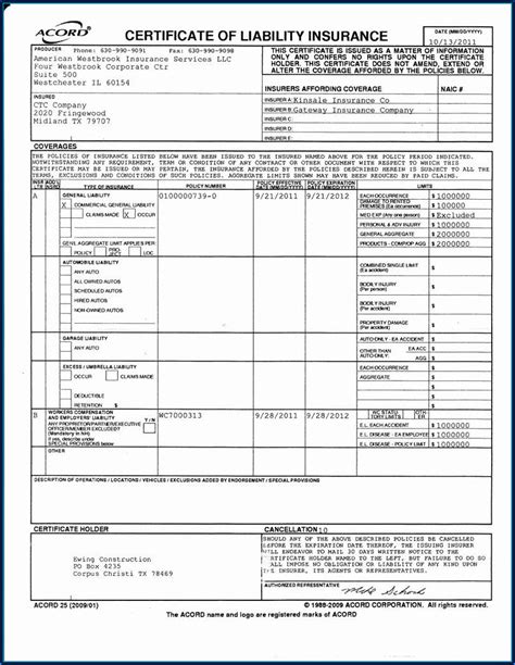 Acord 126 Fillable Form Printable Forms Free Online