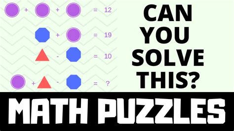 Math Iq Questions With Answers Can You Solve These Math Puzzles