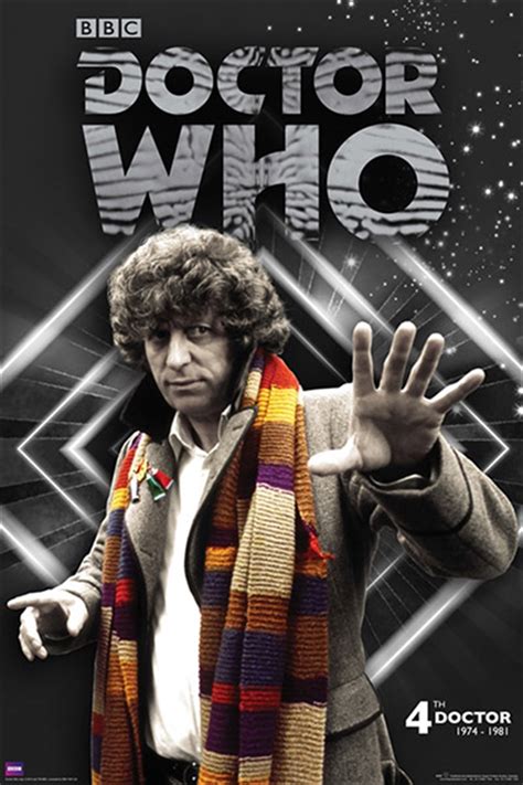 Buy Doctor Who 4th Doctor Tom Baker Poster In Posters Sanity