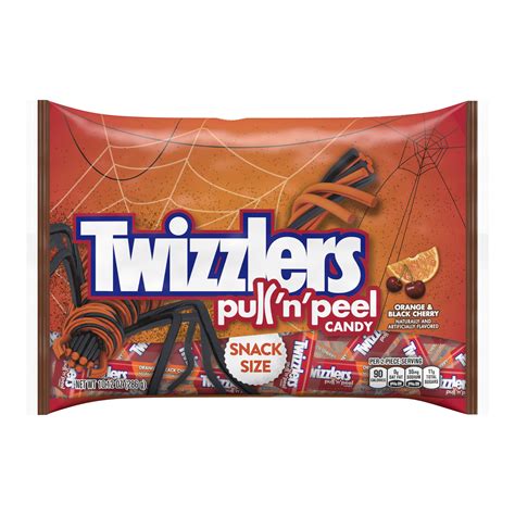 Hersheys Twizzlers Pull N Peel Snack Size Orange And Black Cherry