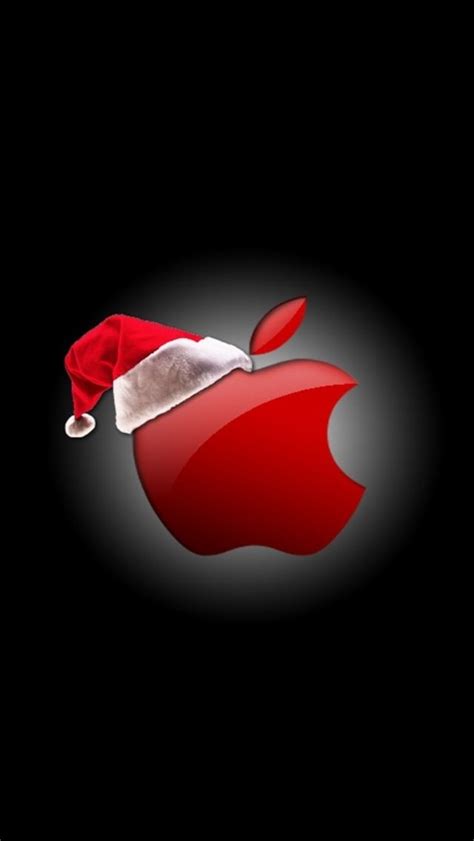 Apple Christmas Logo Iphone Wallpaper Pinterest