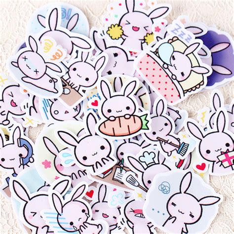 Kawaii Japanese Rabbit Stickers Kawaii Pen Shop In 2020 Kawaii Pens