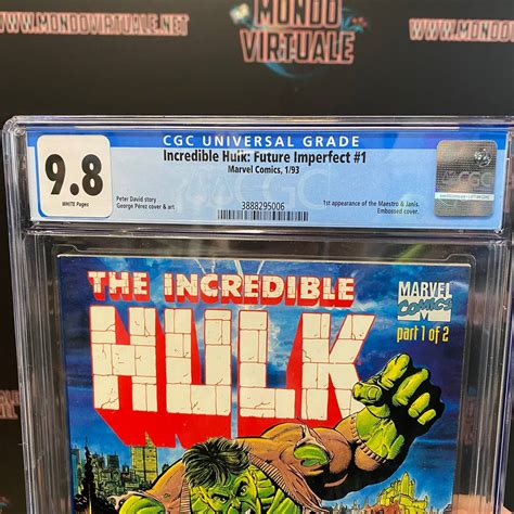 The Incredible Hulk Future Imperfect 1 Cgc 9 8 1st Appearance Of The Maestro And Janis Marvel