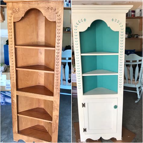 It is unbearable when they are opened, but still discernible when they are closed if you smell them. Before and after photo of my refinished corner cabinet ...