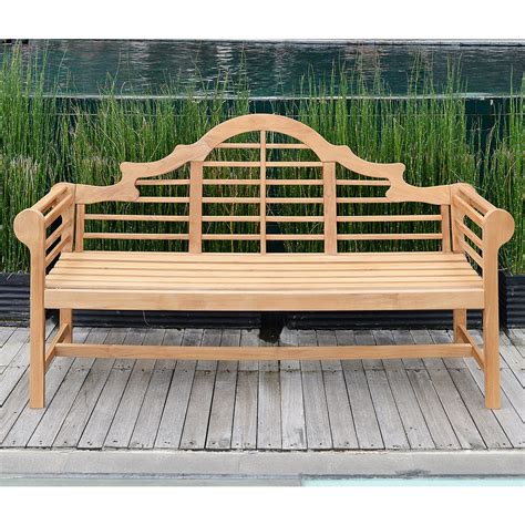 Lutyens Solid Teak Wood 5 Feet Outdoor Bench Cambridge Casual