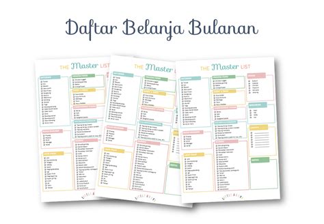 Detail Daftar Belanja Bulanan Rumah Tangga Koleksi Nomer 3