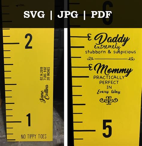 DIY Vinyl Growth Chart Ruler Inspired By Mary Poppins Height Chart