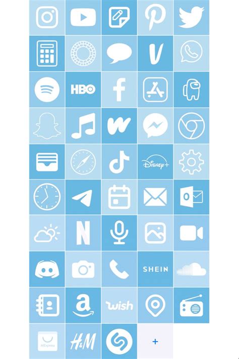 Blue Aesthetic Icons For Apps Hdcarwallpaperszedge