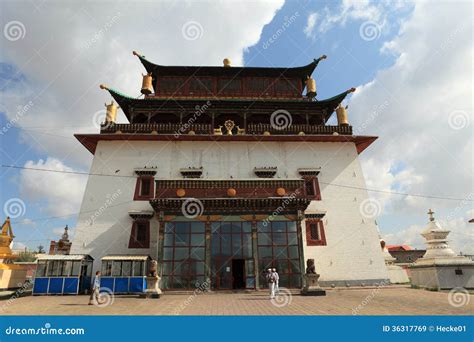 Gandan Monastery Ulaanbaatar Editorial Stock Image Image Of Shrine