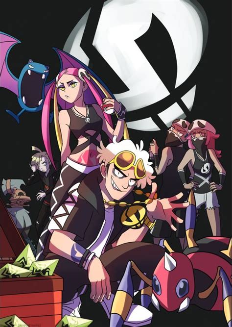 Team Skull Pokemon Pokemon Guzma Pokemon Moon Pokemon People Pokemon Teams Pokemon Fan Art